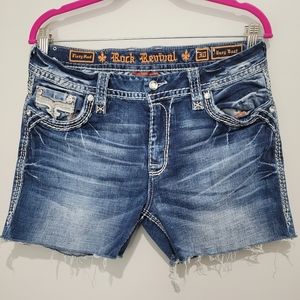 Rock Revival Size 30 Cut Off Jean Shorts